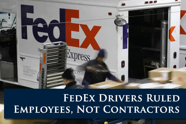 FedEx Drivers Ruled Employees
