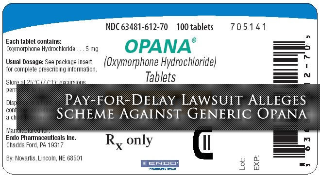 Pay-for-Delay Lawsuit re Opana