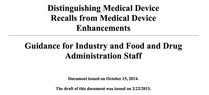 Medical Device Guidance