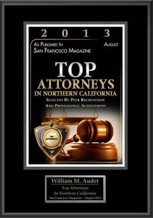 Audet & Partners, LLP San Francisco Magazine Top Lawyers 2013