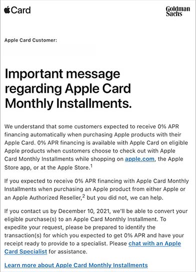 Apple Card Class Action