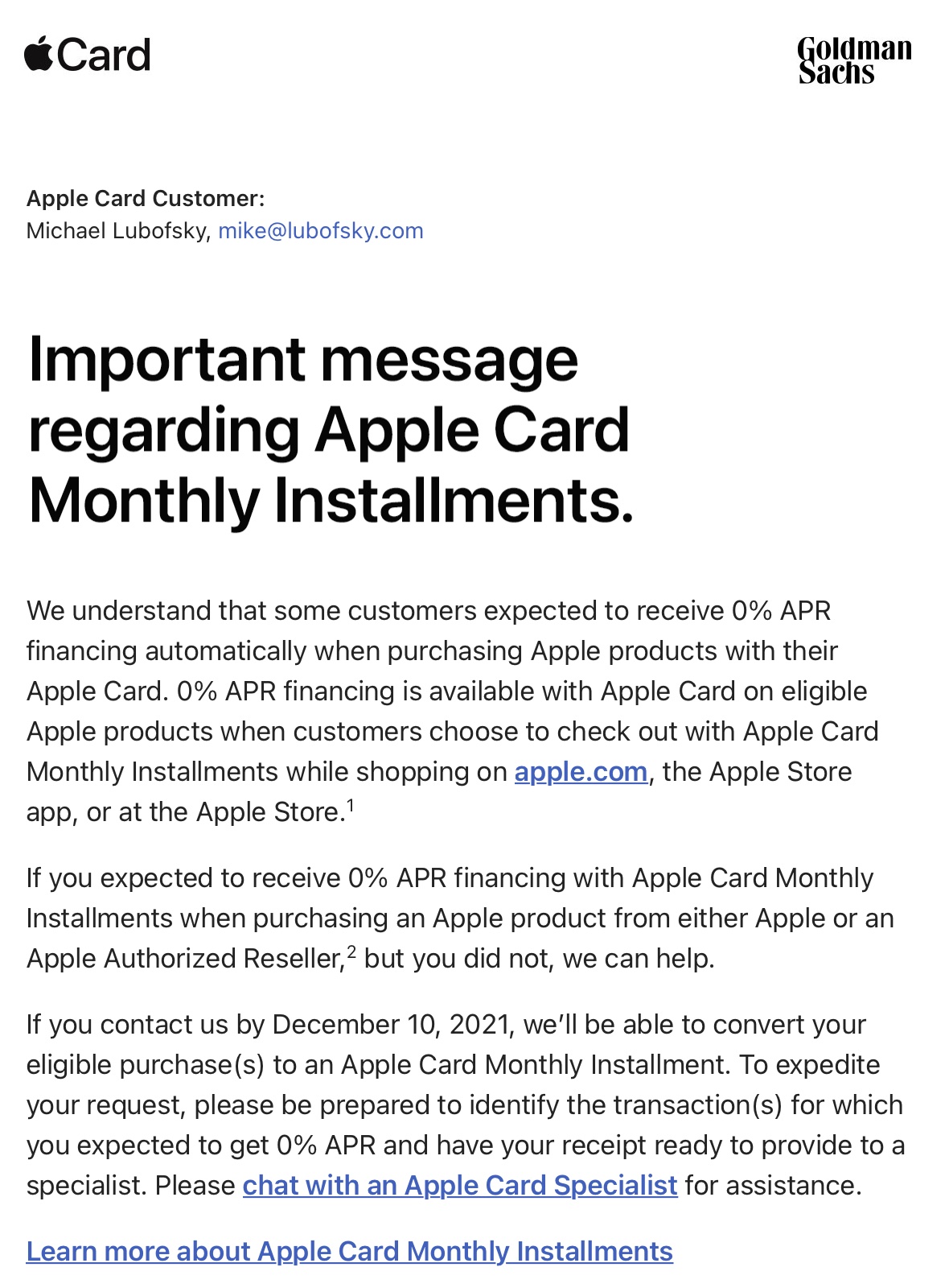 applecardlawsuit Audet & Partners, LLP