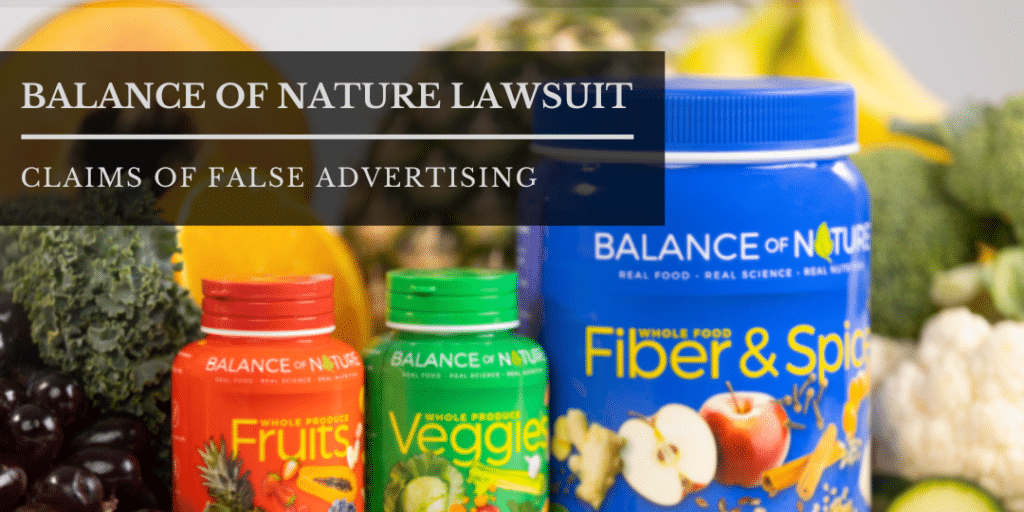 Balance of Nature Lawsuit