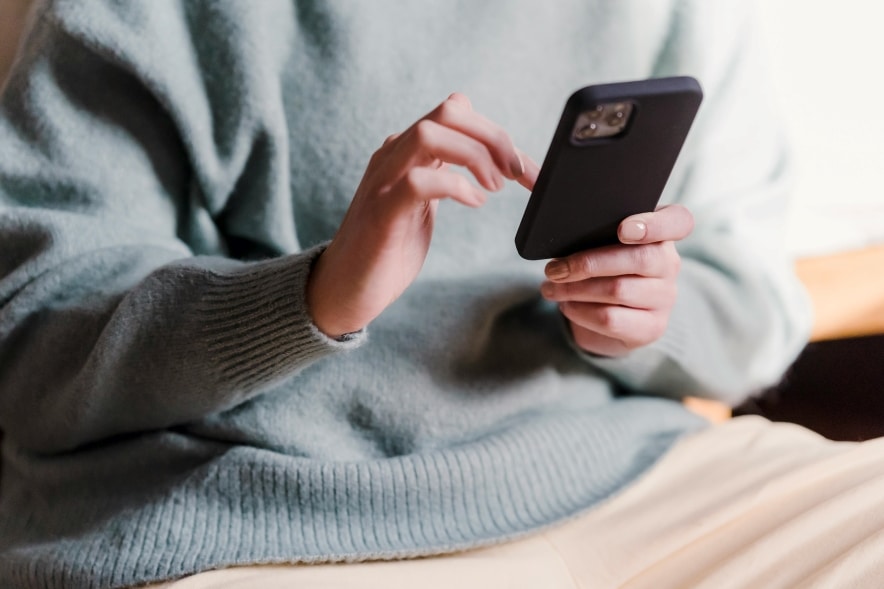 Woman on phone